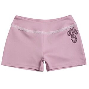 Civil Regime Roses Stamp Pookie V Shape Shorts Baby Pink Size S
